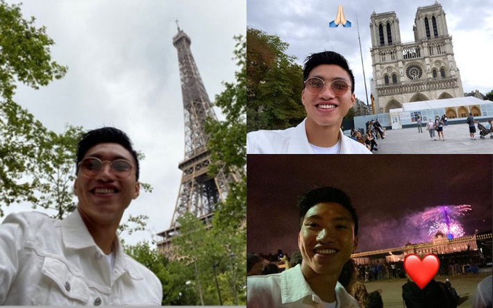 Van Hau takes a selfie in Paris, France
