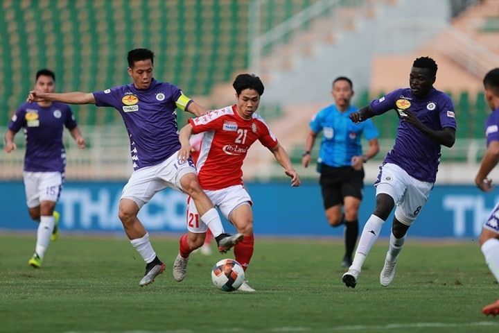 Cong Phuong used to score to Hanoi FC’s net in the National Super Cup