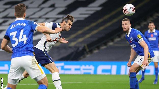 bale, ghi ban, danh dau, gareth bale, tottenham vs brighton, ngoai hang anh