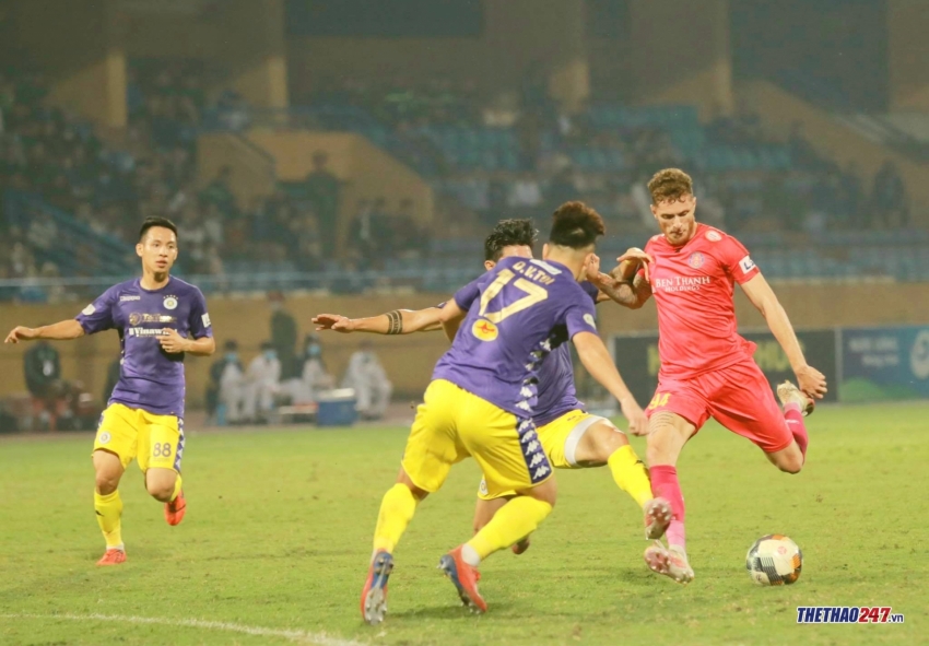 Geovane, ha noi fc vs sai gon, v league 2020