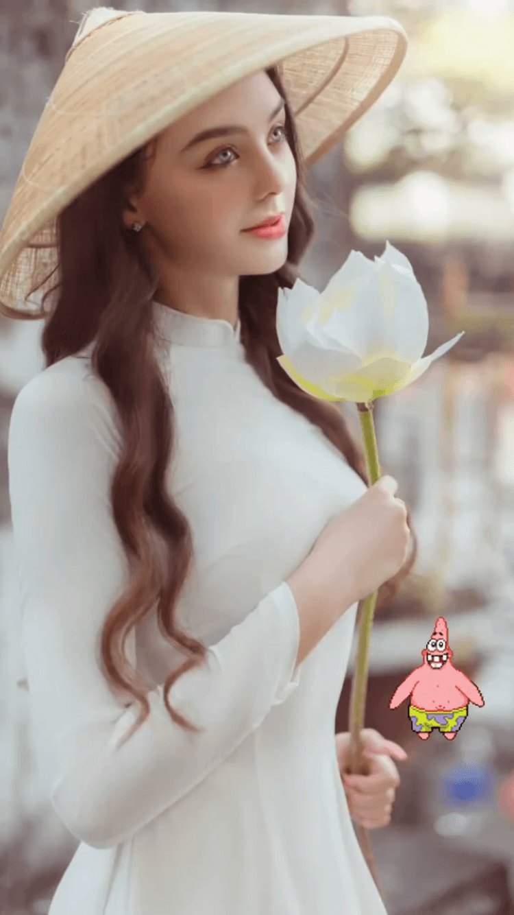 ban gai bui tien dung mac ao dai