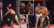 VIDEO: Tự dưng bị tấn công, trọng tài điên tiết siết cổ võ sĩ ngất lịm trên sàn đấu