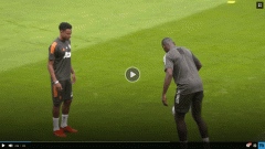 VIDEO: Dàn sao MU tập luyện trước trận bán kết Europa League