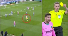 VIDEO: Messi bực tức sút bóng vào trọng tài vì không được đá phạt