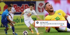 Chơi 'lươn lẹo' trước An Giang, Văn Toàn bị Quế Ngọc Hải ví là anh em với Neymar sau pha ngã kiếm penalty