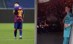 Messi cúi đầu rời sân, ngồi thất thần trong phòng thay đồ sau thất bại đậm nhất lịch sử C1
