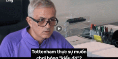 VIDEO: Phản ứng thú vị của HLV Jose Mourinho khi bị chê hết thời