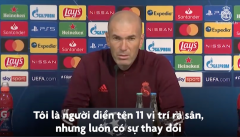 VIDEO: HLV Zinedine Zidane lên tiếng dằn mặt học trò khi bị nói xấu
