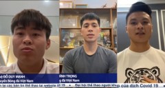 VIDEO: Dàn sao ĐT Việt Nam kêu gọi người dân đồng lòng chống Covid-19