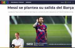SỐC: Messi không ký hợp đồng mới, muốn rời Barcelona