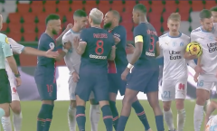 VIDEO: Hỗn loạn giữa PSG và Marseille, Neymar nhận thẻ đỏ vì 'đấm lén' đối thủ