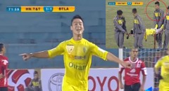 Văn Hậu bê cáng trong ngày ra mắt V-League năm 19 tuổi của Đỗ Duy Mạnh