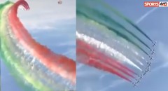 VIDEO: Màn trình diễn ngoạn mục của phi đội máy bay mừng Italy vô địch Euro 2020