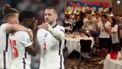VIDEO: Maguire cầm đầu, tuyển Anh mở tiệc và nhảy múa như nhà vô địch sau trận chung kết EURO