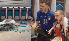 VIDEO: Phòng thay đồ 'bốc mùi' của ĐT Italia sau trận Chung kết EURO 2020