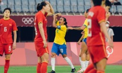 Bóng đá Trung Quốc thảm bại trước Brazil ngay ngày ra quân tại Olympic Tokyo