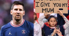 Fan nhí 'chơi lớn' khi đổi mẹ mình để có được áo đấu của Messi