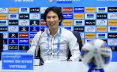 HLV Gong Oh-kyun: 'U23 Việt Nam sẽ trưởng thành hơn trong 1-2 năm tới, lứa cầu thủ này rất đáng khen'