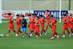 ĐT Việt Nam tiến hành buổi tập đầu tiên tại Bà Rịa - Vũng Tàu, chuẩn bị cho AFF Cup 2022