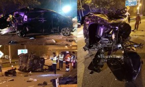Tiền đạo ĐT Malaysia 'mất cả gia đình' sau khi lái xe đâm vào dải phân cách Tiền đạo ĐT Malaysia 'mất cả gia đình' sau khi lái xe đâm vào dải phân cách