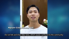 Cong Phuong appeared in AFC's special campaign Cong Phuong appeared in AFC's special campaign