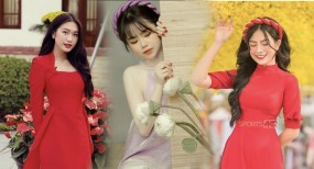 Ngắm bạn gái các tuyển thủ khoe dáng trong tà áo dài: Bạn gái Văn Hậu điệu đà, sắc nét Ngắm bạn gái các tuyển thủ khoe dáng trong tà áo dài: Bạn gái Văn Hậu điệu đà, sắc nét