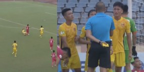 VIDEO: Vào bóng thô bạo với Sài Gòn FC, tuyển thủ U22 Việt Nam nhận thẻ đỏ bị đuổi khỏi sân VIDEO: Vào bóng thô bạo với Sài Gòn FC, tuyển thủ U22 Việt Nam nhận thẻ đỏ bị đuổi khỏi sân