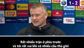 VIDEO: HLV Solskjaer tấm tắc khen ngợi hung thần của Neymar và Mbappe VIDEO: HLV Solskjaer tấm tắc khen ngợi hung thần của Neymar và Mbappe