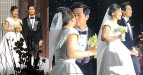 Công Phượng ngại ngùng hôn Viên Minh, tay nắm chặt tay sánh bước trong lễ đường Công Phượng ngại ngùng hôn Viên Minh, tay nắm chặt tay sánh bước trong lễ đường