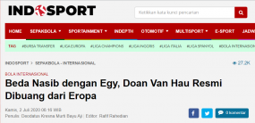 Chưa quên thất bại Sea Games, báo Indonesia vẫn mỉa mai Đoàn Văn Hậu Chưa quên thất bại Sea Games, báo Indonesia vẫn mỉa mai Đoàn Văn Hậu
