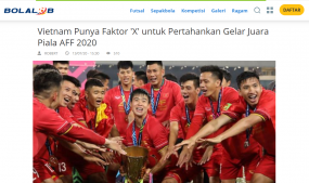 Báo Indonesia: 'Việt Nam sở hữu nhân tố X để vô địch AFF Cup 2020' Báo Indonesia: 'Việt Nam sở hữu nhân tố X để vô địch AFF Cup 2020'