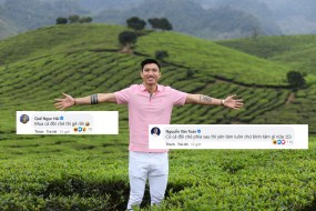 Văn Hậu khoe ảnh nam thần, Văn Toàn và Hải Quế chỉ chú ý đồi chè phía sau Văn Hậu khoe ảnh nam thần, Văn Toàn và Hải Quế chỉ chú ý đồi chè phía sau