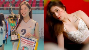 Nhan sắc Thu Huyền, hoa khôi bóng chuyền hâm mộ Bùi Tiến Dũng vừa giải nghệ ở tuổi 19 Nhan sắc Thu Huyền, hoa khôi bóng chuyền hâm mộ Bùi Tiến Dũng vừa giải nghệ ở tuổi 19