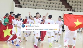 FIFA chúc mừng ĐT Việt Nam giành vé dự VCK World Cup FIFA chúc mừng ĐT Việt Nam giành vé dự VCK World Cup