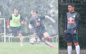 Không quản mưa lớn, HAGL nỗ lực rèn quân quyết bảo vệ ngôi đầu V-League Không quản mưa lớn, HAGL nỗ lực rèn quân quyết bảo vệ ngôi đầu V-League