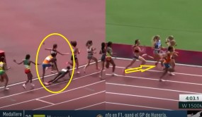 VIDEO: VĐV chạy 1500m vấp ngã ở vòng cuối nhưng vẫn về đích đầu tiên tại Olympic VIDEO: VĐV chạy 1500m vấp ngã ở vòng cuối nhưng vẫn về đích đầu tiên tại Olympic