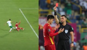 Giảng viên trọng tài FIFA 'không hiểu' quyết định rút thẻ đỏ với Duy Mạnh Giảng viên trọng tài FIFA 'không hiểu' quyết định rút thẻ đỏ với Duy Mạnh