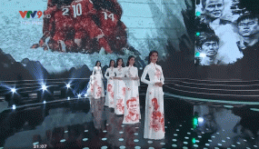 VIDEO: Phần thi áo dài lấy ý tưởng từ kỳ tích Thường Châu gây ấn tượng mạnh trong đêm chung kết HHVN VIDEO: Phần thi áo dài lấy ý tưởng từ kỳ tích Thường Châu gây ấn tượng mạnh trong đêm chung kết HHVN