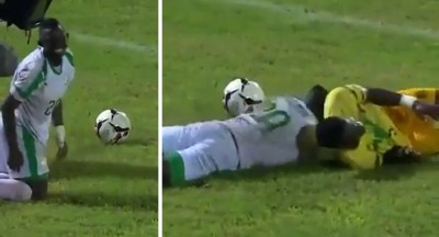 VIDEO: Bị xoạc sau, cầu thủ Senegal lăn lộn rồi chớp thời cơ 'đánh lén' đối thủ